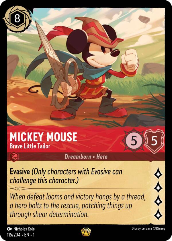 Mickey Mouse - Brave Little Tailor (115/204) [The First Chapter] | Eastridge Sports Cards & Games