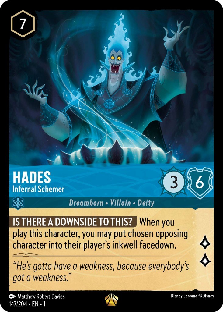 Hades - Infernal Schemer (147/204) [The First Chapter] | Eastridge Sports Cards & Games