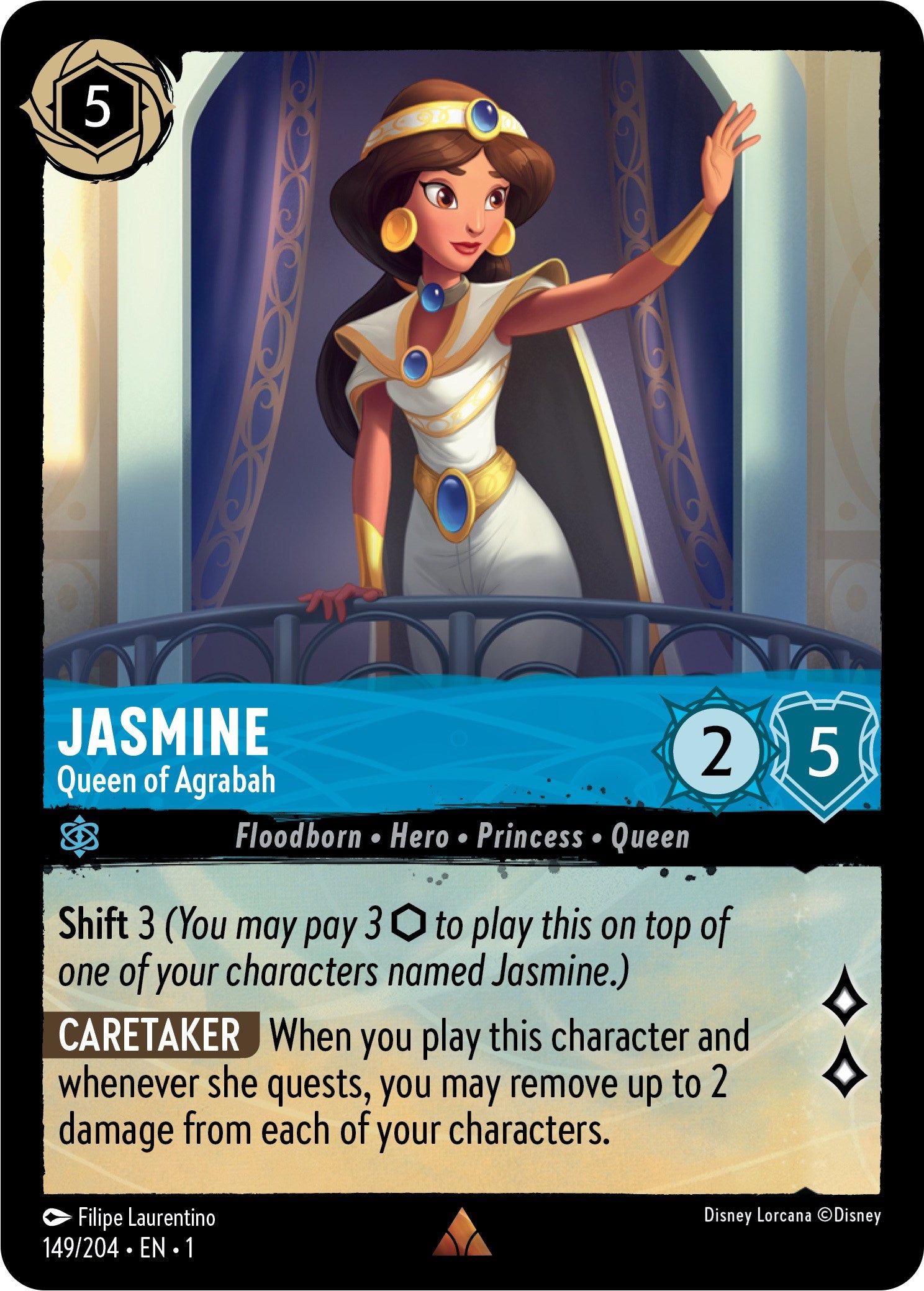 Jasmine - Queen of Agrabah (149/204) [The First Chapter] | Eastridge Sports Cards & Games