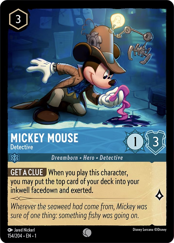 Mickey Mouse - Detective (154/204) [The First Chapter] | Eastridge Sports Cards & Games