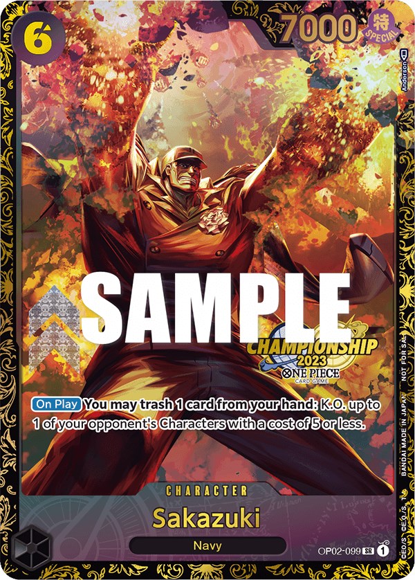 Sakazuki (Championship 2023) [One Piece Promotion Cards] | Eastridge Sports Cards & Games