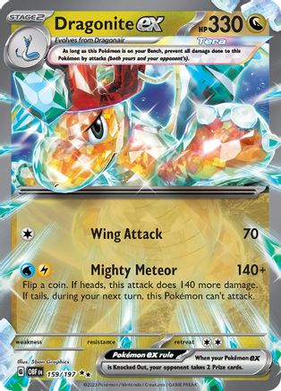 Dragonite ex (159/197) [Scarlet & Violet: Obsidian Flames] | Eastridge Sports Cards & Games