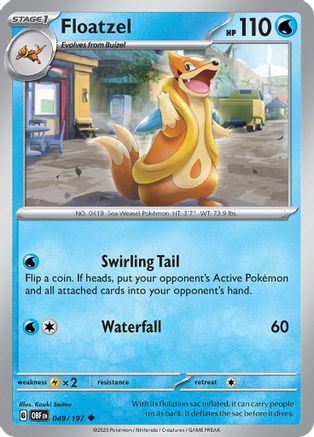 Floatzel (049/197) [Scarlet & Violet: Obsidian Flames] | Eastridge Sports Cards & Games
