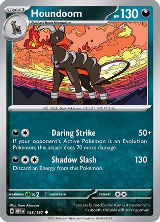 Houndoom (133/197) [Scarlet & Violet: Obsidian Flames] | Eastridge Sports Cards & Games