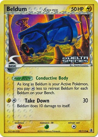Beldum (59/113) (Delta Species) (Stamped) [EX: Delta Species] | Eastridge Sports Cards & Games