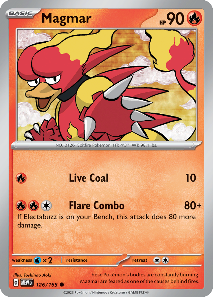 Magmar (126/165) [Scarlet & Violet: 151] | Eastridge Sports Cards & Games