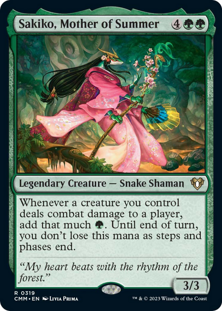 Sakiko, Mother of Summer [Commander Masters] | Eastridge Sports Cards & Games