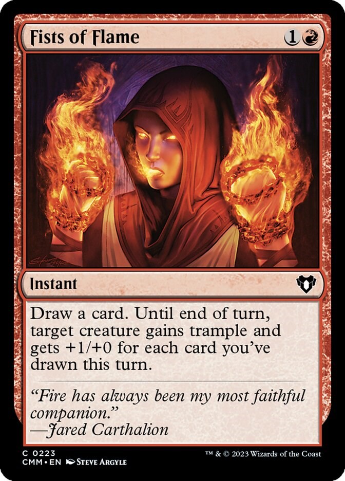 Fists of Flame [Commander Masters] | Eastridge Sports Cards & Games
