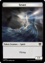 Spirit (0010) // Cat (0005) Double-Sided Token [Commander Masters Tokens] | Eastridge Sports Cards & Games