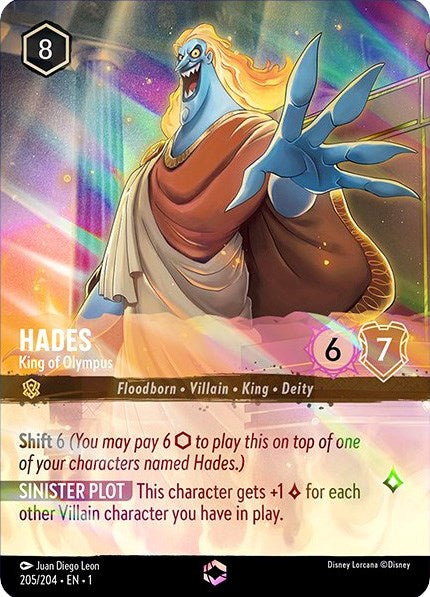 Hades - King of Olympus (Enchanted) (205/204) [The First Chapter] | Eastridge Sports Cards & Games