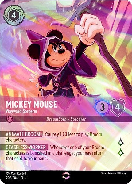 Mickey Mouse - Wayward Sorcerer (Enchanted) (208/204) [The First Chapter] | Eastridge Sports Cards & Games