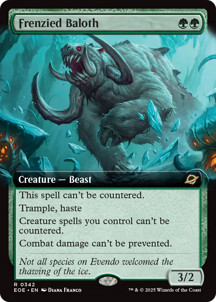 Frenzied Baloth (Extended Art) [Edge of Eternities] | Eastridge Sports Cards & Games