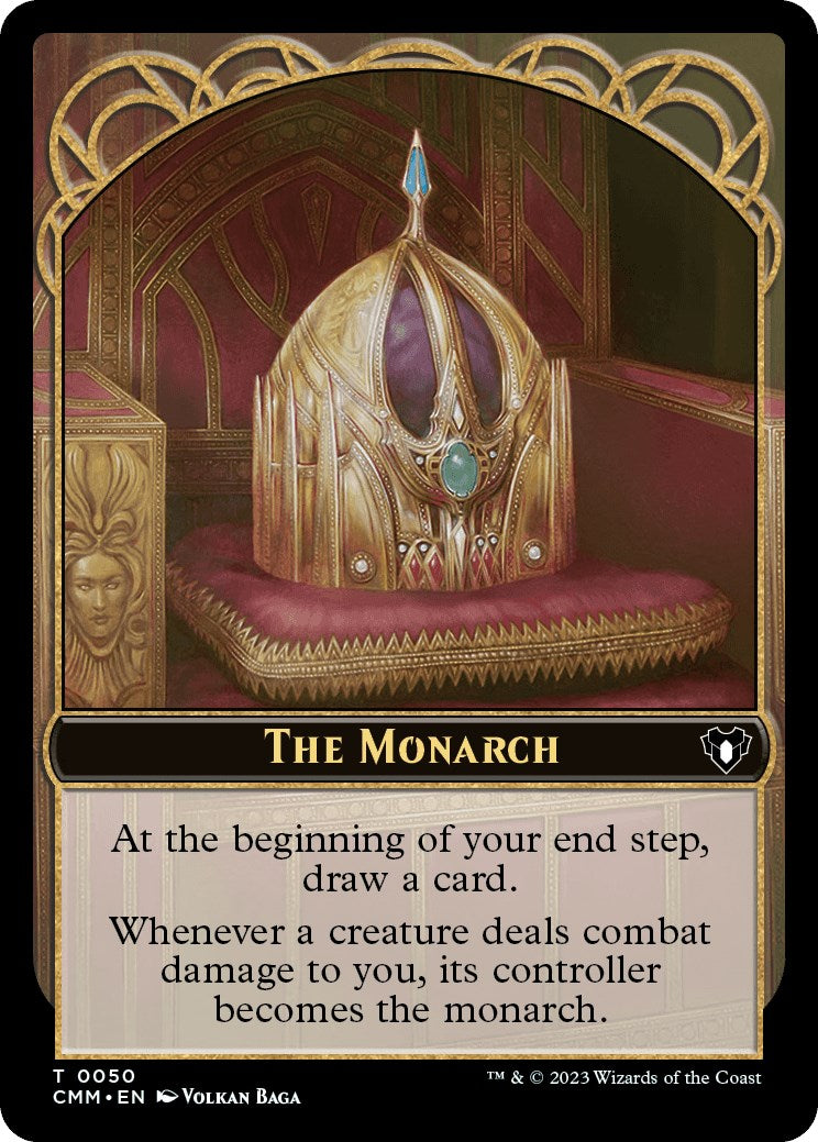 The Monarch // Elf Druid Double-Sided Token [Commander Masters Tokens] | Eastridge Sports Cards & Games