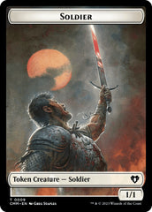 Soldier // Dragon (0020) Double-Sided Token [Commander Masters Tokens] | Eastridge Sports Cards & Games