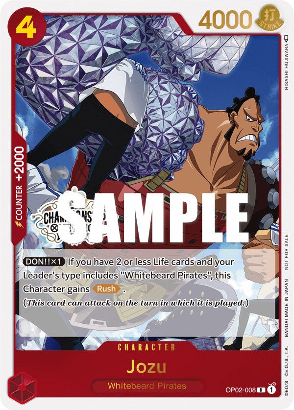 Jozu (Store Championship Participation Pack Vol. 2) [One Piece Promotion Cards] | Eastridge Sports Cards & Games
