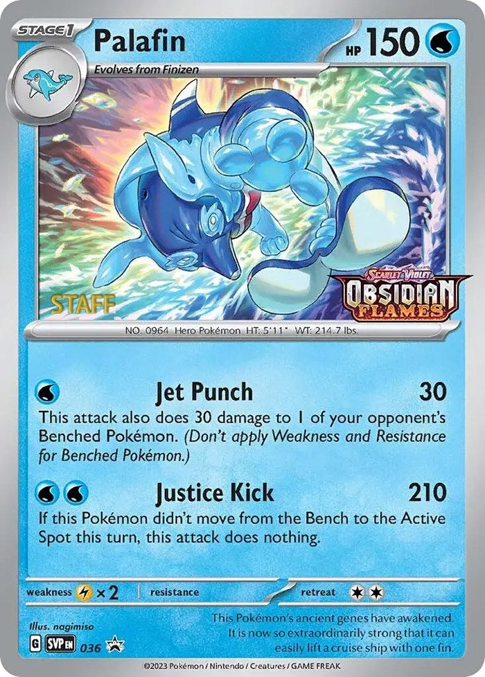 Palafin (036) (Stamped) (Staff) [Scarlet & Violet: Black Star Promos] | Eastridge Sports Cards & Games