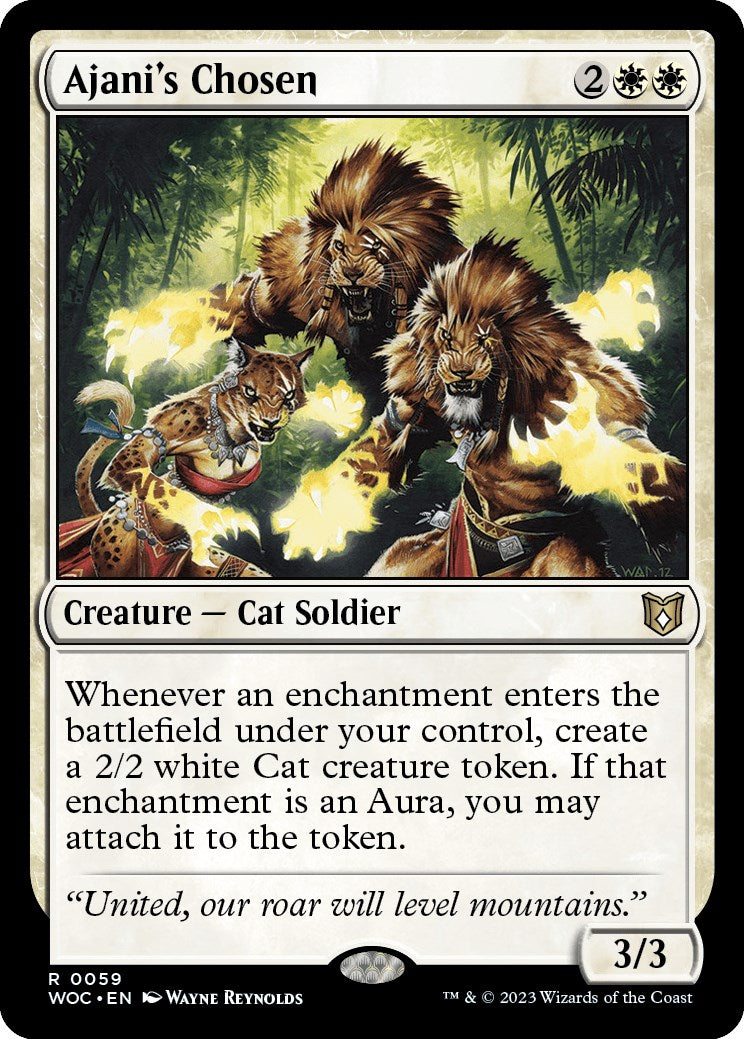 Ajani's Chosen [Wilds of Eldraine Commander] | Eastridge Sports Cards & Games