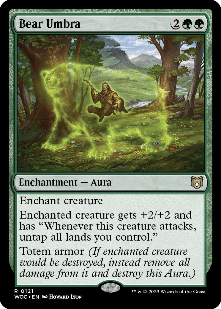 Bear Umbra [Wilds of Eldraine Commander] | Eastridge Sports Cards & Games