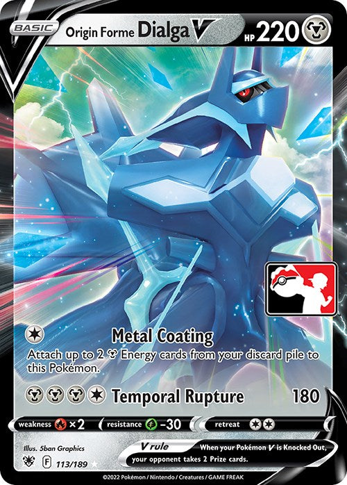 Origin Forme Dialga V (113/189) [Prize Pack Series Three] | Eastridge Sports Cards & Games