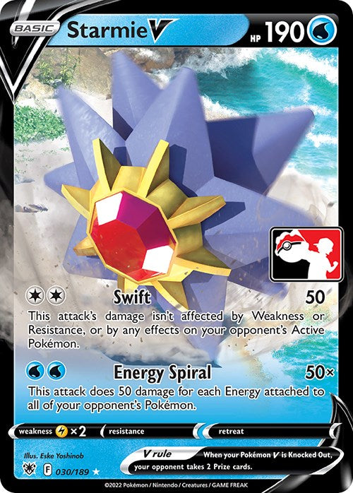 Starmie V (030/189) [Prize Pack Series Three] | Eastridge Sports Cards & Games