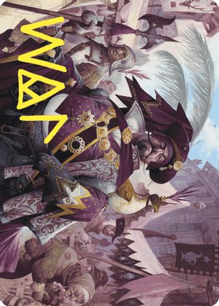 Discerning Financier Art Card (Gold-Stamped Signature) (ASWOE-002) - Art Series: Wilds of Eldraine