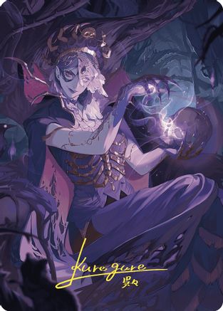 Necropotence Art Card (Gold-Stamped Signature) (ASWOE-080) - Art Series: Wilds of Eldraine