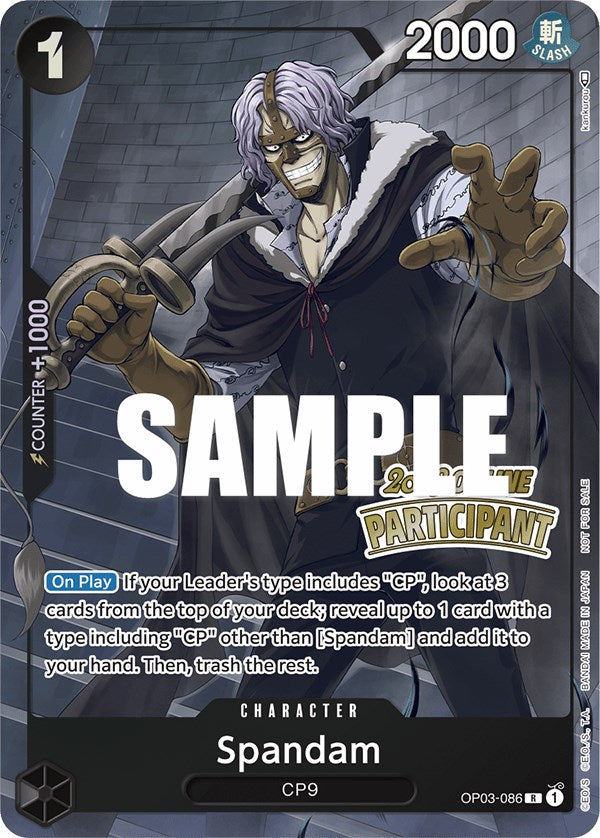 Spandam (Online Regional 2023) [Participant] [One Piece Promotion Cards] | Eastridge Sports Cards & Games