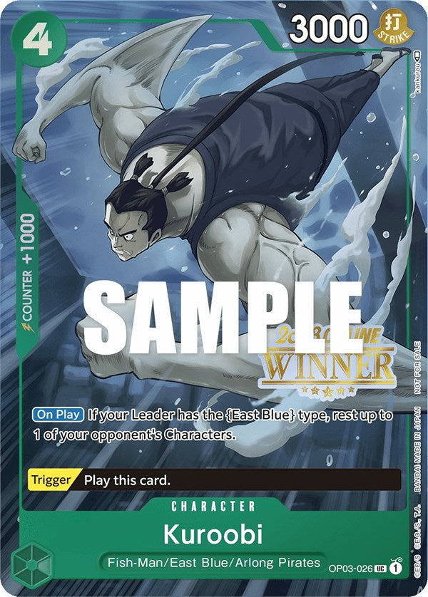 Kuroobi (Online Regional 2023) [Winner] [One Piece Promotion Cards] | Eastridge Sports Cards & Games