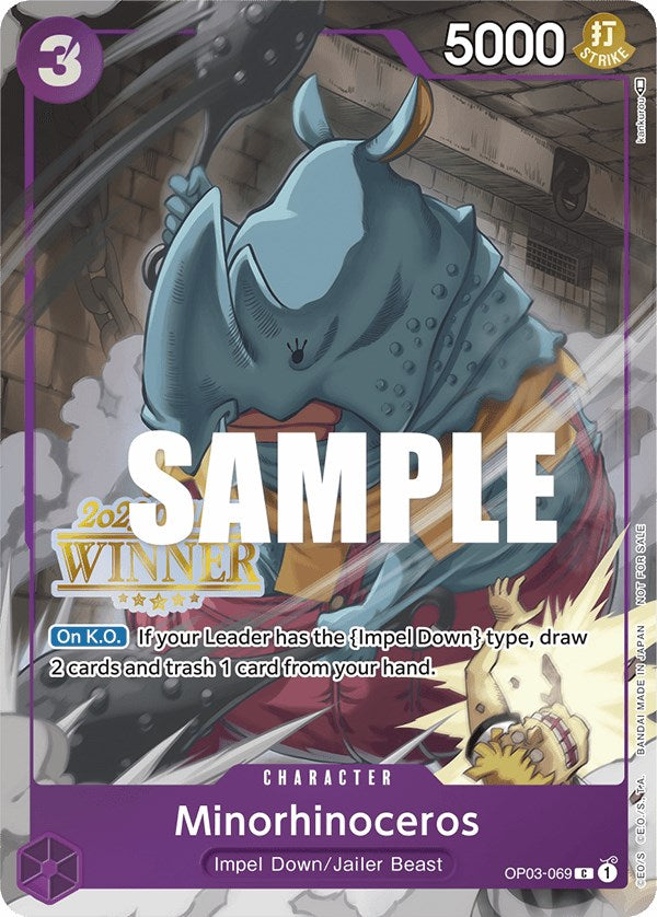 Minorhinoceros (Online Regional 2023) [Winner] [One Piece Promotion Cards] | Eastridge Sports Cards & Games