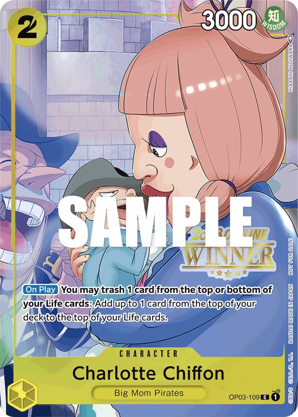 Charlotte Chiffon (Offline Regional 2023) [Winner] [One Piece Promotion Cards] | Eastridge Sports Cards & Games
