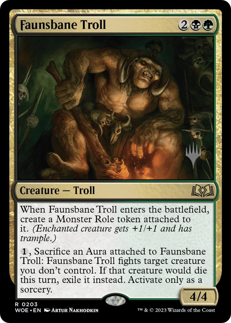 Faunsbane Troll (Promo Pack) [Wilds of Eldraine Promos] | Eastridge Sports Cards & Games