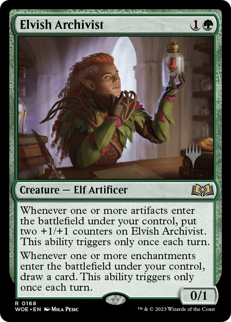 Elvish Archivist (Promo Pack) [Wilds of Eldraine Promos] | Eastridge Sports Cards & Games