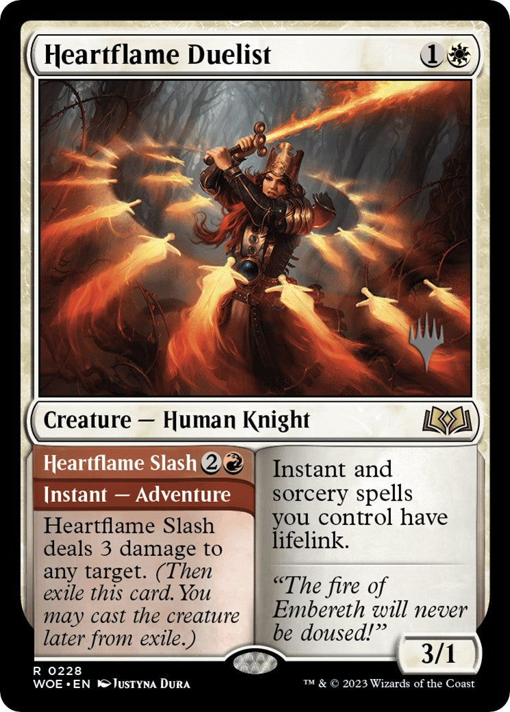 Heartflame Duelist // Heatflame Duelist (Promo Pack) [Wilds of Eldraine Promos] | Eastridge Sports Cards & Games