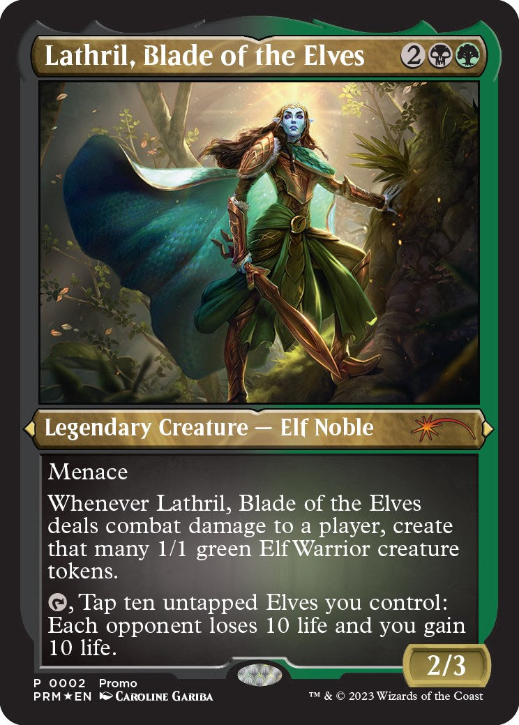 Lathril, Blade of the Elves (Foil Etched) [Media Promos] | Eastridge Sports Cards & Games