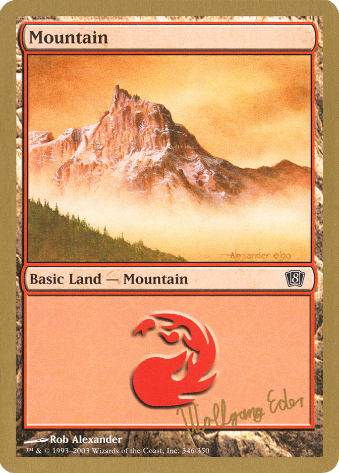 Mountain (we346) (Wolfgang Eder) [World Championship Decks 2003] | Eastridge Sports Cards & Games