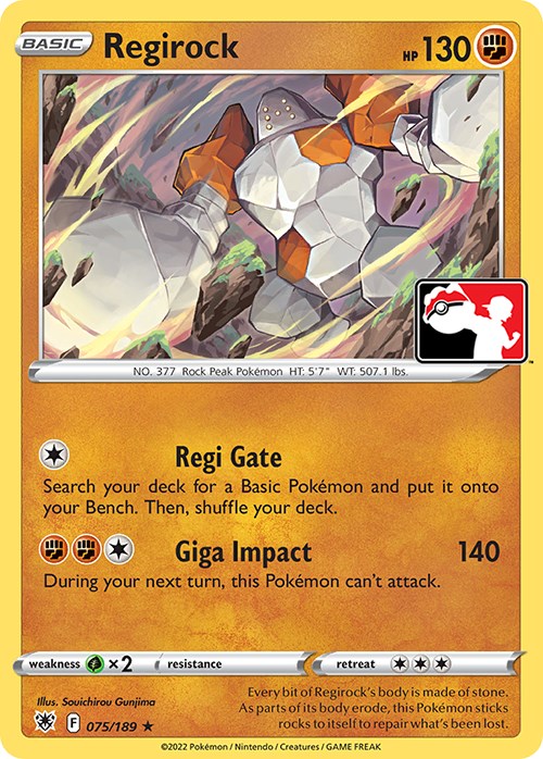 Regirock (075/189) [Prize Pack Series Three] | Eastridge Sports Cards & Games