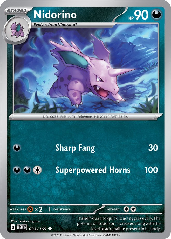 Nidorino (033/165) [Scarlet & Violet 151] | Eastridge Sports Cards & Games