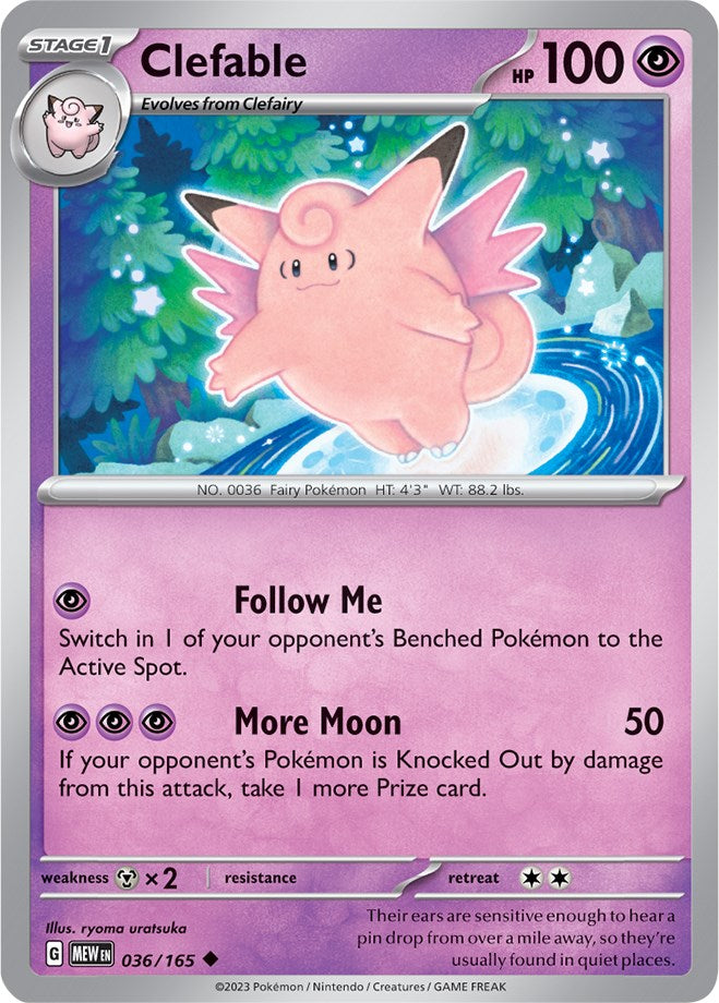 Clefable (036/165) [Scarlet & Violet: 151] | Eastridge Sports Cards & Games