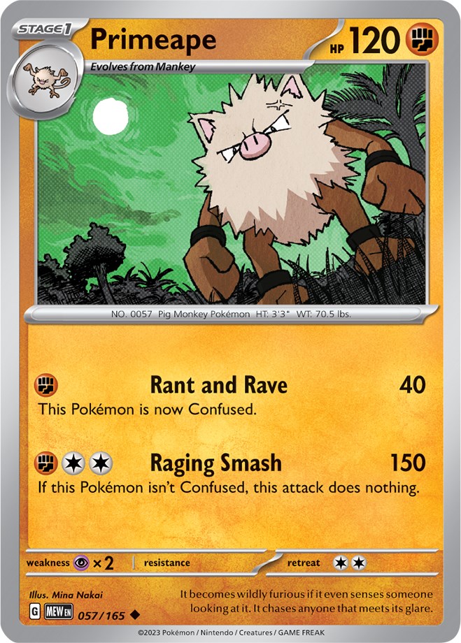 Primeape (057/165) [Scarlet & Violet: 151] | Eastridge Sports Cards & Games