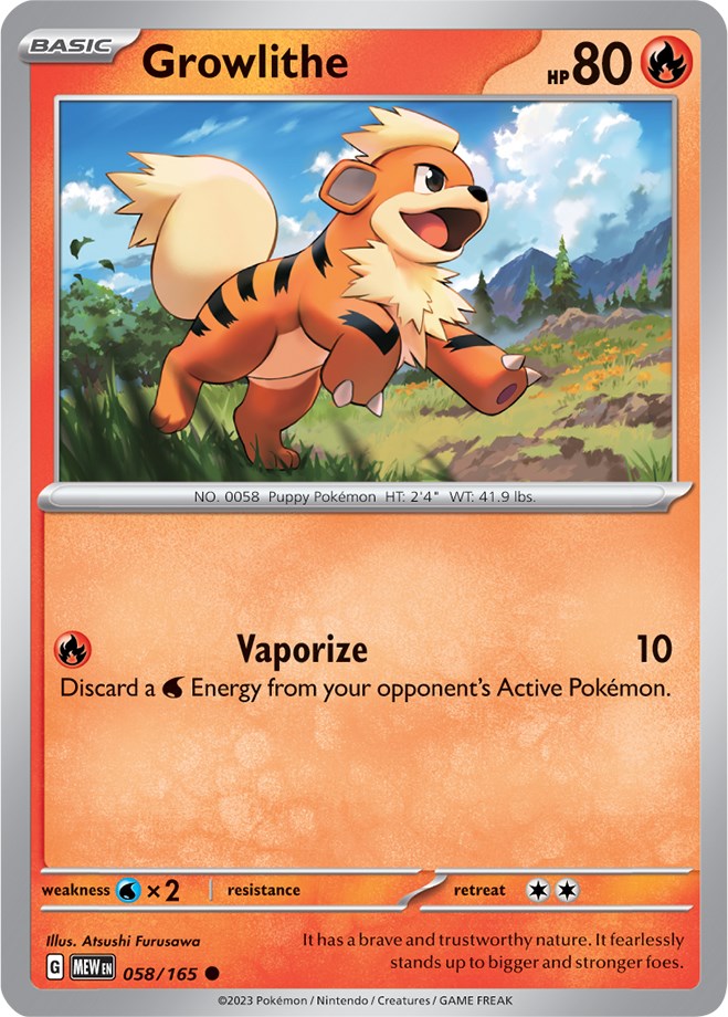 Growlithe (058/165) [Scarlet & Violet: 151] | Eastridge Sports Cards & Games