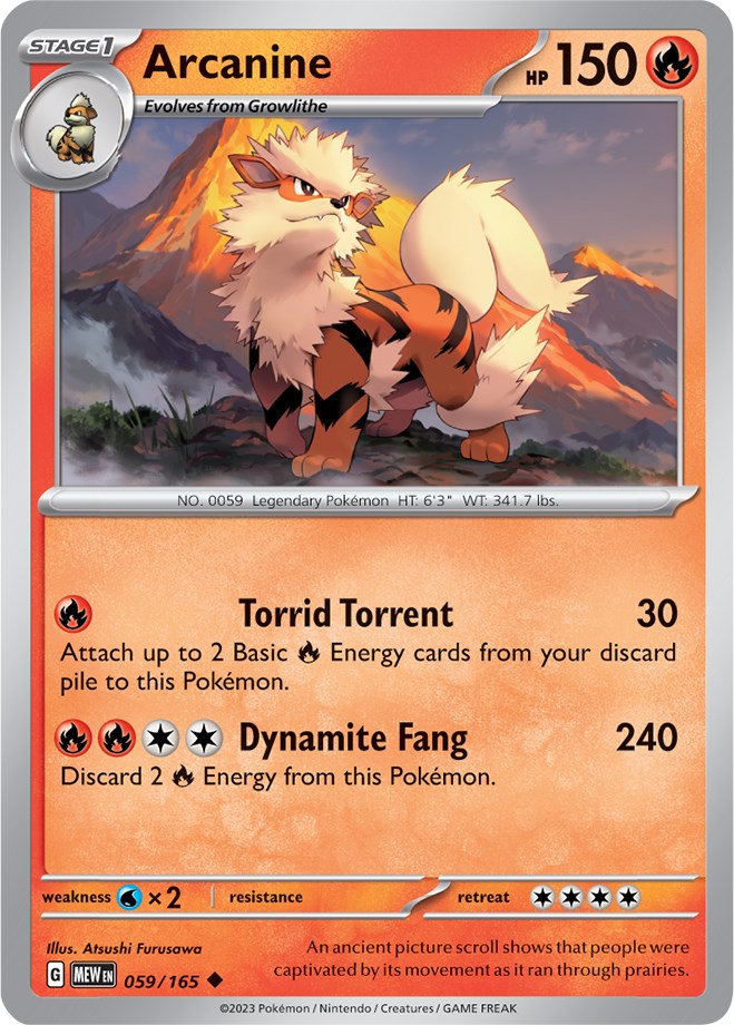 Arcanine (059/165) [Scarlet & Violet: 151] | Eastridge Sports Cards & Games