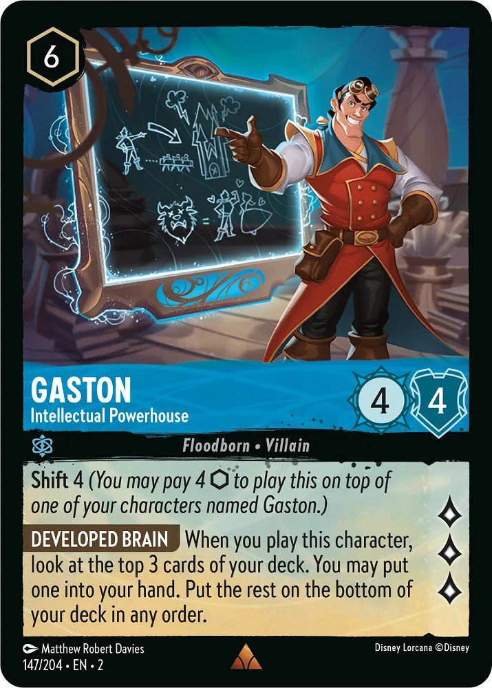 Gaston - Intellectual Powerhouse (147/204) [Rise of the Floodborn] | Eastridge Sports Cards & Games