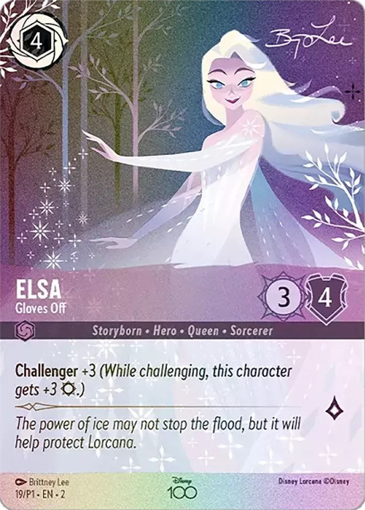 Elsa - Gloves Off (Enchanted) (19) [Disney100 Promos] | Eastridge Sports Cards & Games