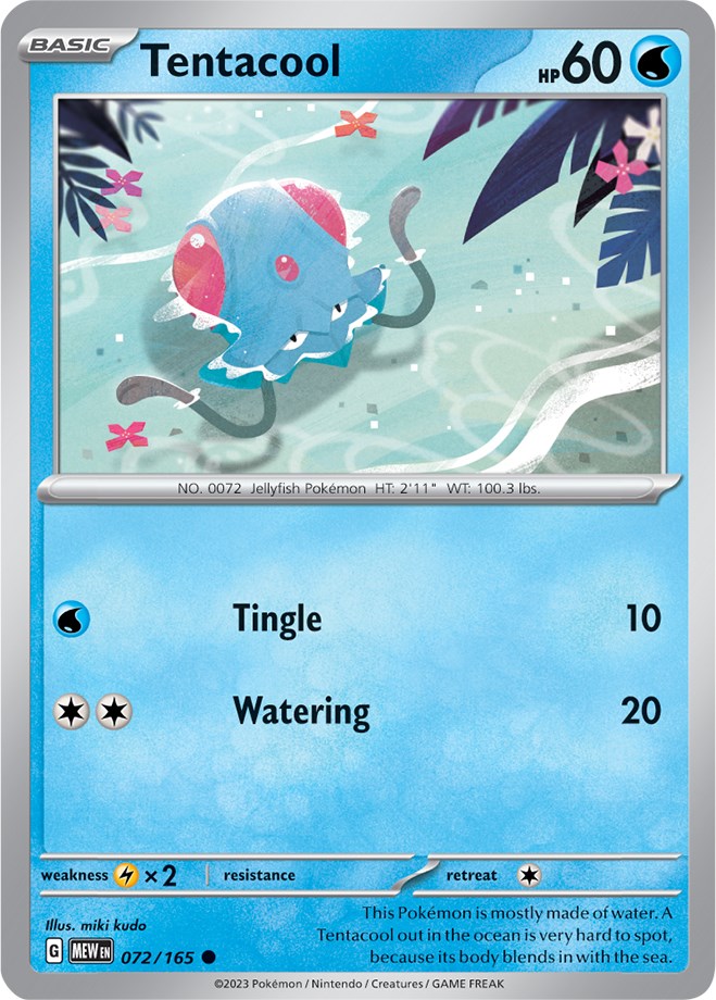 Tentacool (072/165) [Scarlet & Violet: 151] | Eastridge Sports Cards & Games