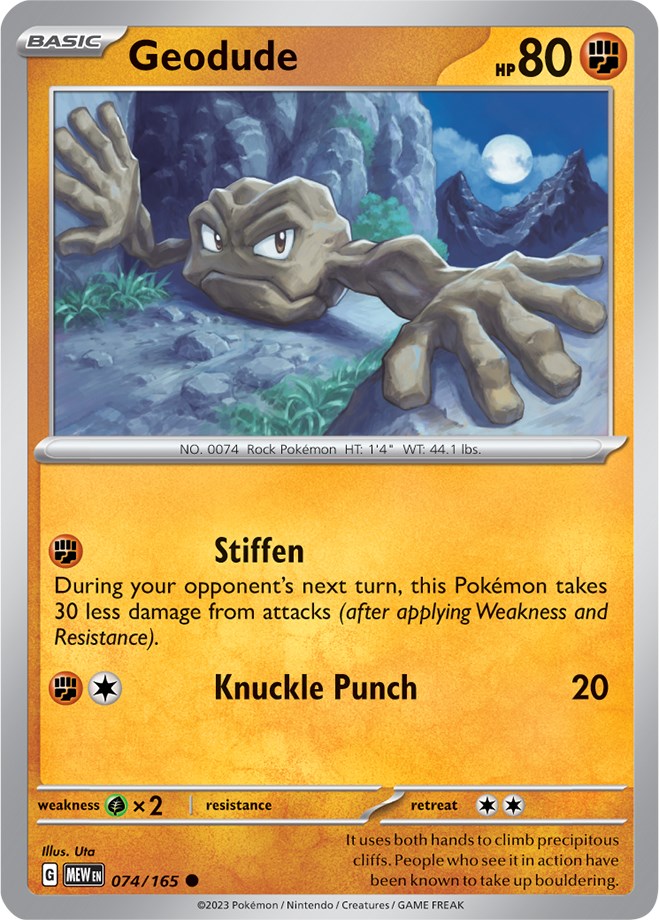 Geodude (074/165) [Scarlet & Violet: 151] | Eastridge Sports Cards & Games