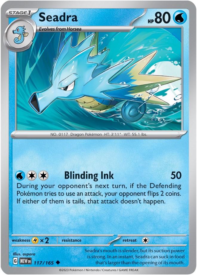 Seadra (117/165) [Scarlet & Violet 151] | Eastridge Sports Cards & Games