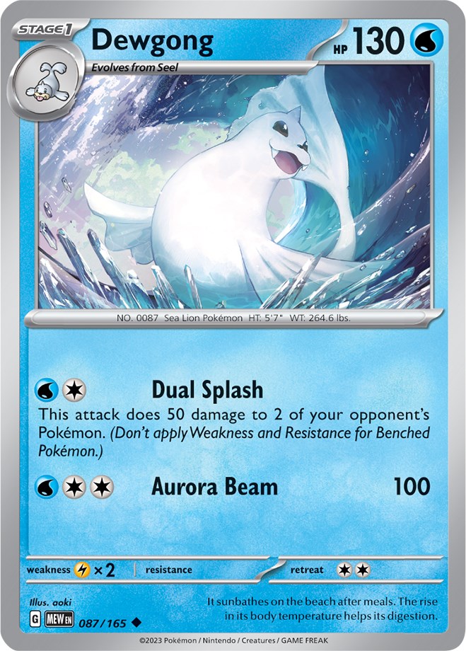 Dewgong (087/165) [Scarlet & Violet 151] | Eastridge Sports Cards & Games