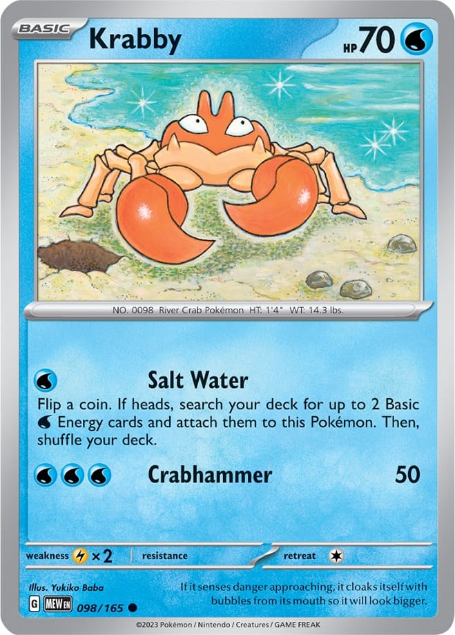 Krabby (098/165) [Scarlet & Violet: 151] | Eastridge Sports Cards & Games