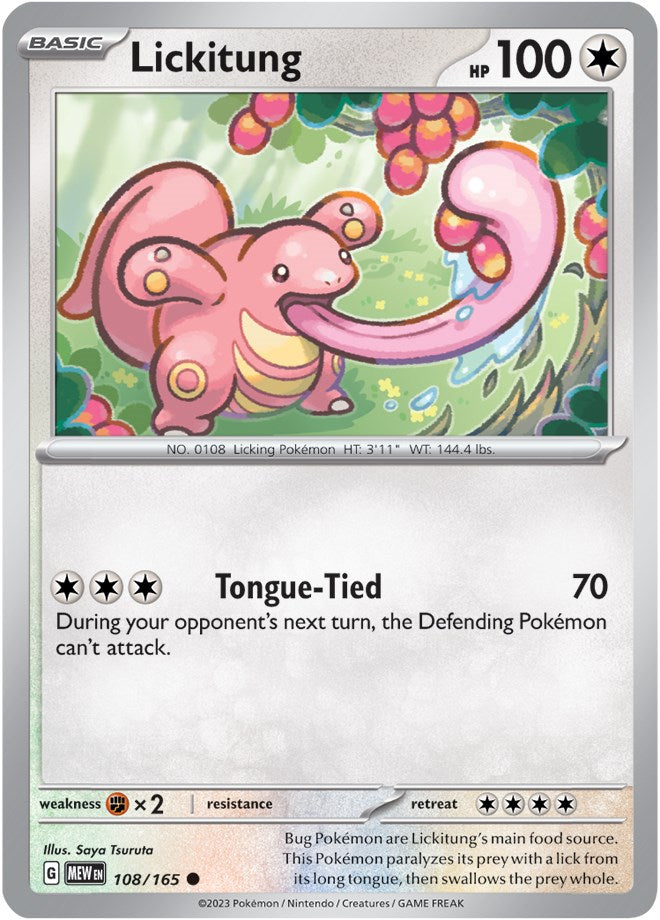 Lickitung (108/165) [Scarlet & Violet 151] | Eastridge Sports Cards & Games