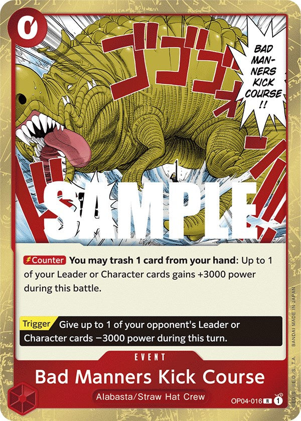 Bad Manners Kick Course [Kingdoms of Intrigue] | Eastridge Sports Cards & Games